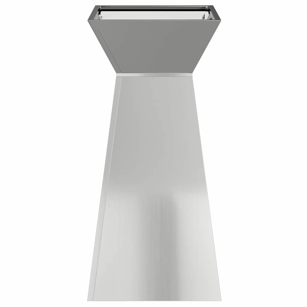 vidaXL Pillar Planter Silver 35 x 35 x 73 cm Galvanised Steel 5