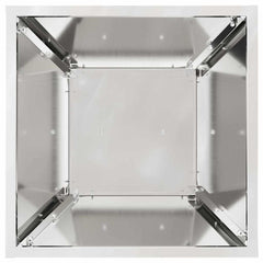 vidaXL Pillar Planter Silver 35 x 35 x 73 cm Galvanised Steel 6