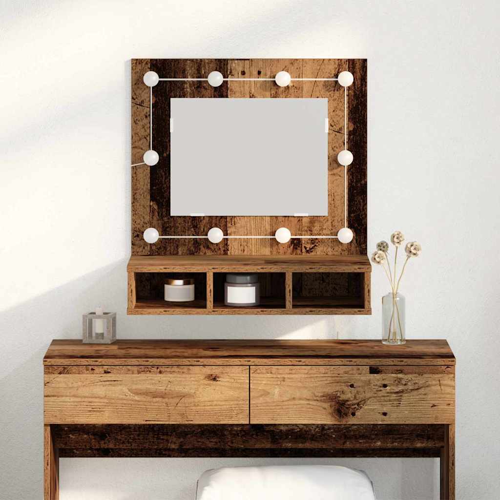 vidaXL Mirror Cabinet Old wood 60 x 31.5 x 62 cm Engineered Wood 1