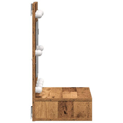 vidaXL Mirror Cabinet Old wood 60 x 31.5 x 62 cm Engineered Wood 6