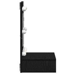 vidaXL Mirror Cabinet Black Oak 60 x 31.5 x 62 cm Engineered Wood 6