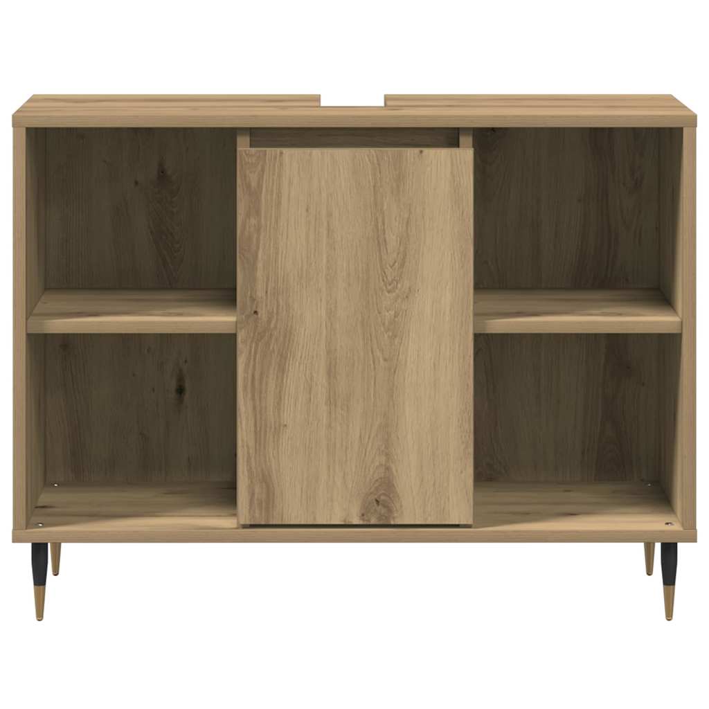 vidaXL Bathroom Cabinet Artisan Oak 80 x 33 x 60 cm Engineered Wood 6