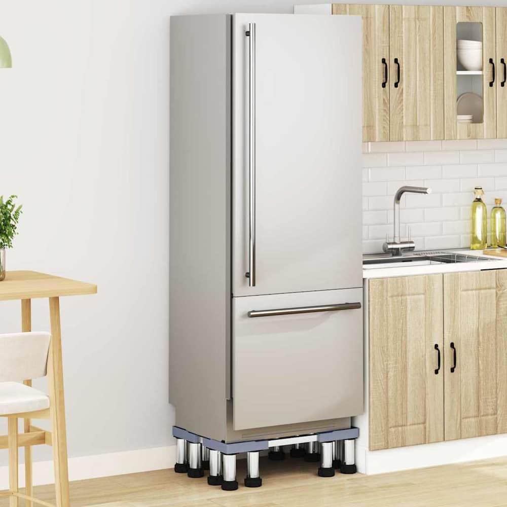 vidaXL Washing Machine Base Grey 67 x 67 x 21.5 cm Stainless Steel 4