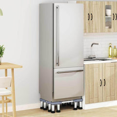 vidaXL Washing Machine Base Grey 67 x 67 x 21.5 cm Stainless Steel 4