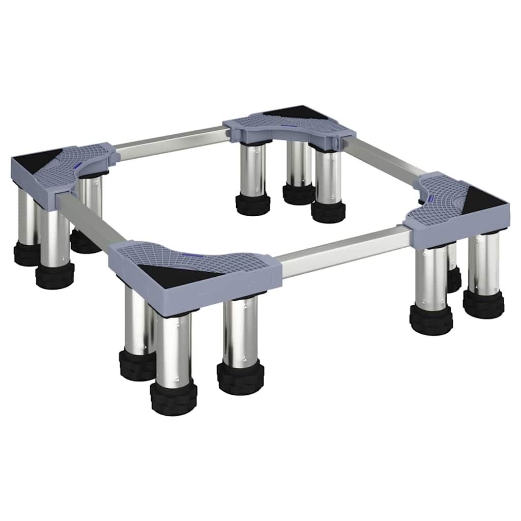 vidaXL Washing Machine Base Grey 67 x 67 x 21.5 cm Stainless Steel 2