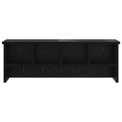 vidaXL Wall-Mounted Coat Rack Wall-Mounted Black Oak 75 x 16 x 26 cm 5