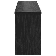 vidaXL Wall-Mounted Coat Rack Wall-Mounted Black Oak 75 x 16 x 26 cm 6