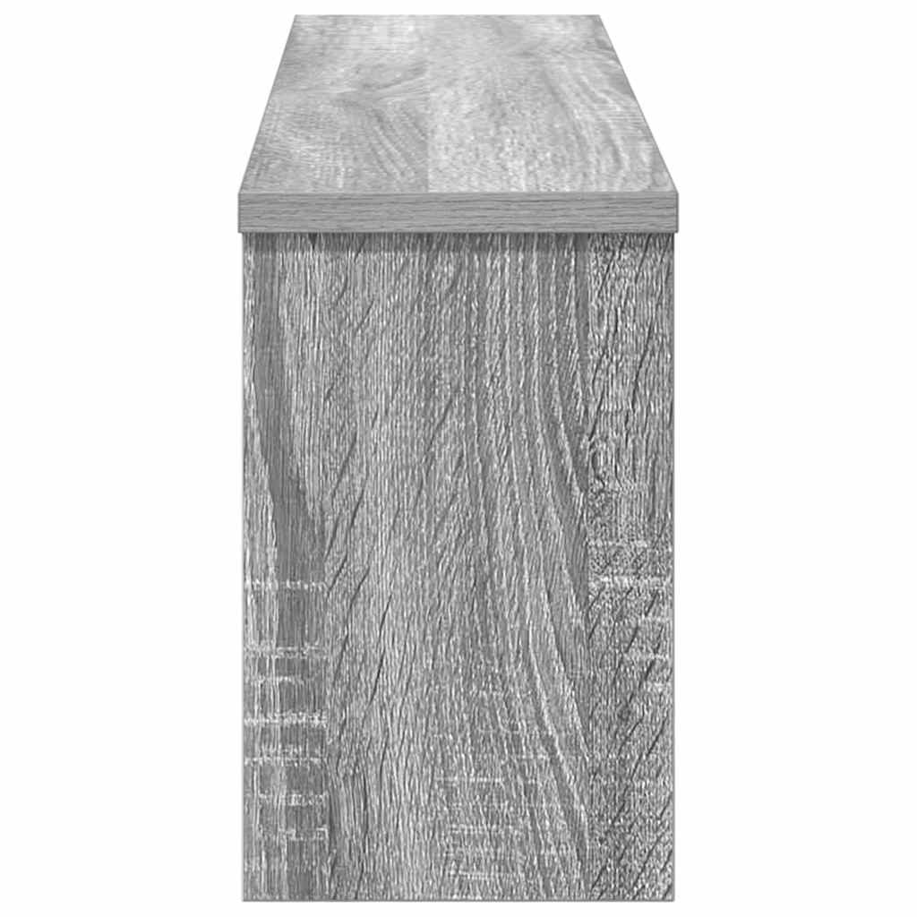vidaXL Wall-Mounted Coat Rack Wall-Mounted Grey Sonoma 75 x 16 x 26 cm 6