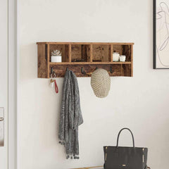 Wall-Mounted Coat Rack Wall-Mounted 75 x 16 x 26 cm Old wood