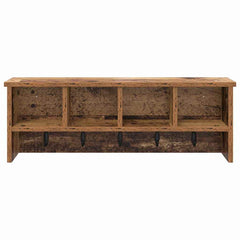 vidaXL Wall-Mounted Coat Rack Wall-Mounted Old Wood 75 x 16 x 26 cm 5