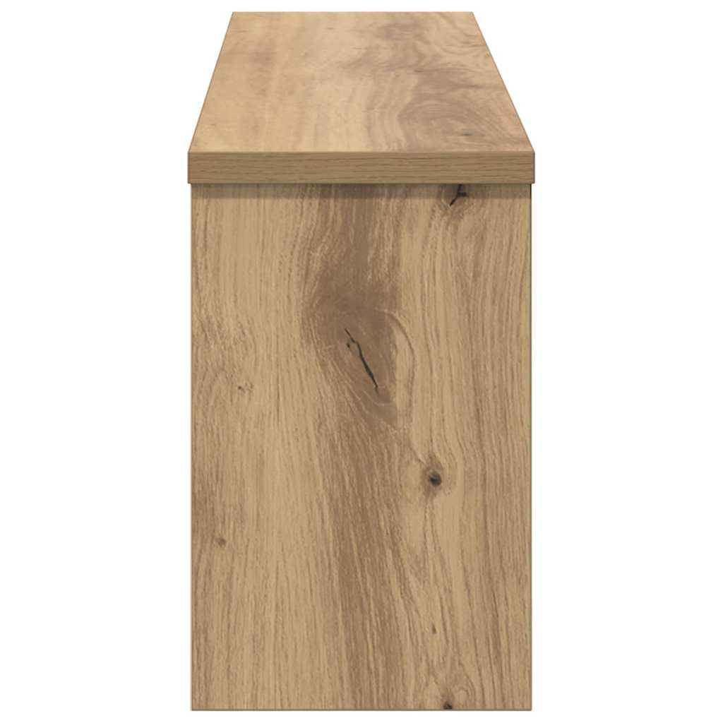 vidaXL Wall-Mounted Coat Rack Wall-Mounted Artisan Oak 75 x 16 x 26 cm 6