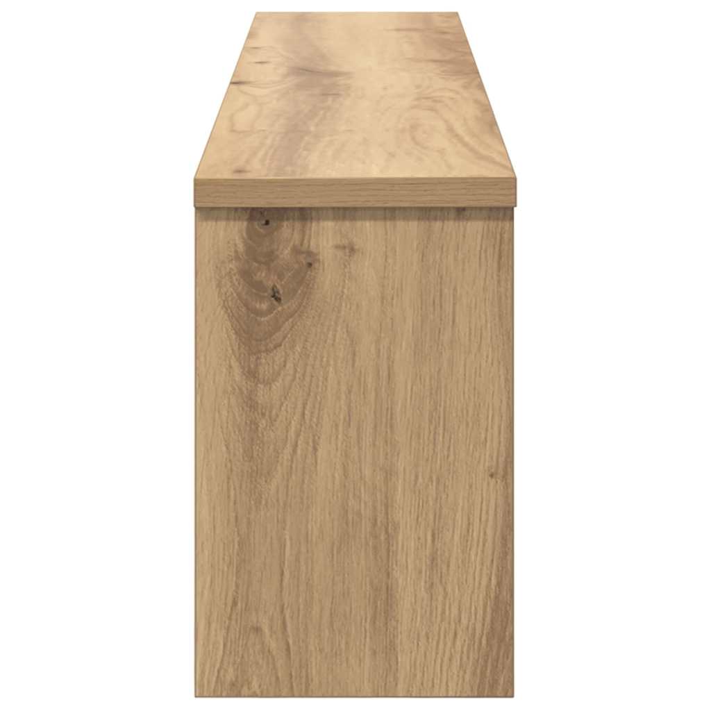 vidaXL Wall-Mounted Coat Rack Wall-Mounted Artisan Oak Engineered wood 6
