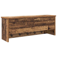 vidaXL Wall-Mounted Coat Rack Wall-Mounted Old Wood 80 x 20 x 30 cm 2