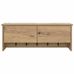 vidaXL Wall-Mounted Coat Rack Wall-Mounted Artisan Oak 80 x 20 x 30 cm 6