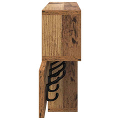 vidaXL Wall-Mounted Coat Rack Wall-Mounted Old Wood 100 x 12 x 43.5 cm 6