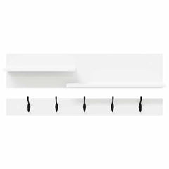 vidaXL Wall-Mounted Coat Rack Wall-Mounted White 90 x 15 x 36 cm 5