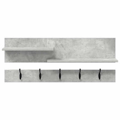 vidaXL Wall-Mounted Coat Rack Wall-Mounted Concrete Grey 5