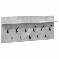 vidaXL Wall-Mounted Coat Rack Wall-Mounted Concrete Grey 2