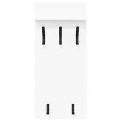 vidaXL Wall-Mounted Coat Rack Wall-Mounted White 40 x 10 x 90 cm 5