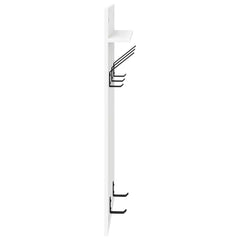 vidaXL Wall-Mounted Coat Rack Wall-Mounted White 40 x 10 x 90 cm 6