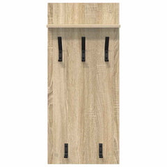 vidaXL Wall-Mounted Coat Rack Wall-Mounted Sonoma Oak 40 x 10 x 90 cm 5