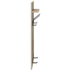 vidaXL Wall-Mounted Coat Rack Wall-Mounted Sonoma Oak 40 x 10 x 90 cm 6