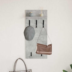 vidaXL Wall-Mounted Coat Rack Wall-Mounted Concrete Grey 4