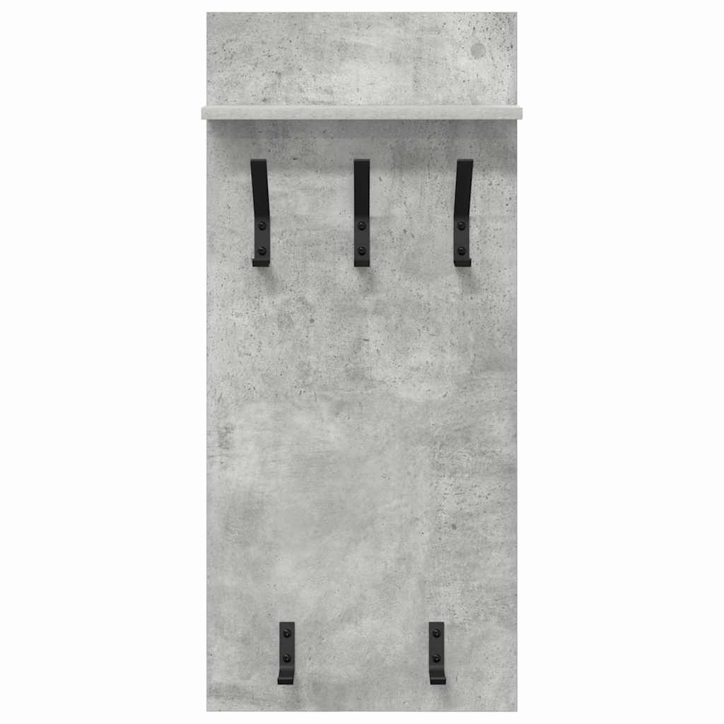 vidaXL Wall-Mounted Coat Rack Wall-Mounted Concrete Grey 5