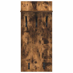 vidaXL Wall-Mounted Coat Rack Wall-Mounted Smoked Oak 40 x 10 x 90 cm 5