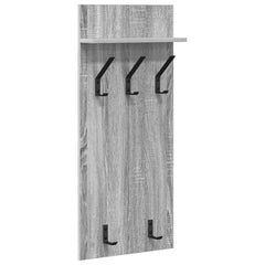 vidaXL Wall-Mounted Coat Rack Wall-Mounted Grey Sonoma 40 x 10 x 90 cm 2