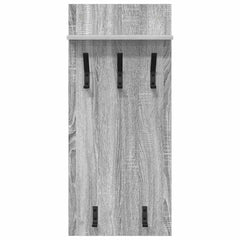 vidaXL Wall-Mounted Coat Rack Wall-Mounted Grey Sonoma 40 x 10 x 90 cm 5