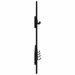 vidaXL Wall-Mounted Coat Rack Wall-Mounted Black Oak 60 x 3 x 82 cm 6