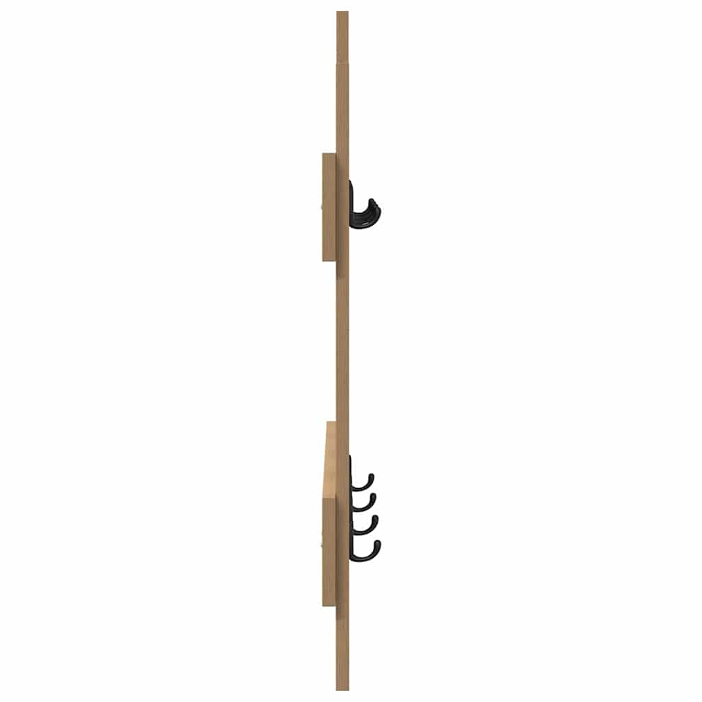 vidaXL Wall-Mounted Coat Rack Wall-Mounted Artisan Oak 60 x 3 x 82 cm 6