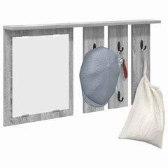 vidaXL Wall-Mounted Coat Rack Wall-Mounted Grey sonoma 85 x 10 x 45 cm 3