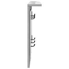 vidaXL Wall-Mounted Coat Rack Wall-Mounted Grey sonoma 85 x 10 x 45 cm 6