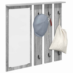 vidaXL Wall-Mounted Coat Rack Wall-Mounted Grey sonoma 84 x 10 x 80 cm 3