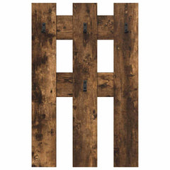 vidaXL Wall-Mounted Coat Rack Wall-Mounted Smoked Oak 65 x 3 x 100 cm 5