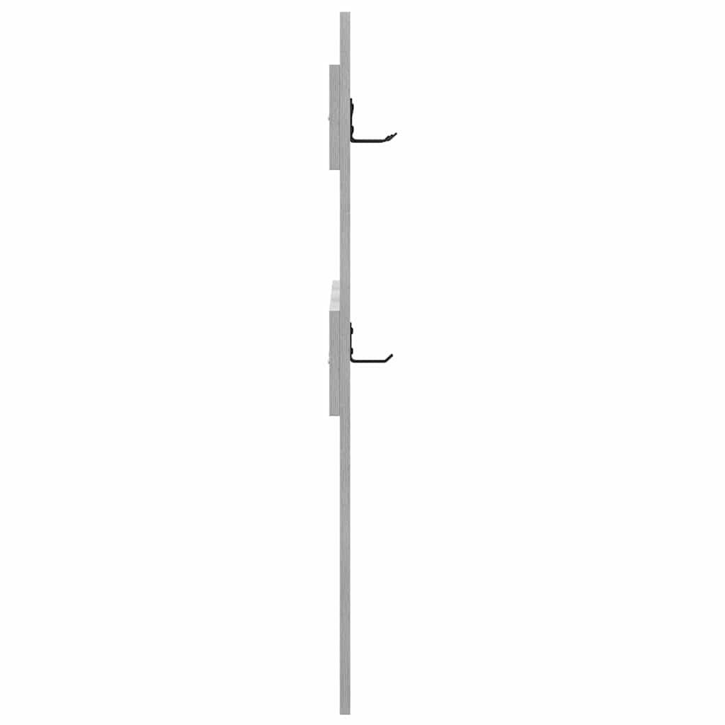 vidaXL Wall-Mounted Coat Rack Wall-Mounted Grey Sonoma 65 x 3 x 100 cm 6