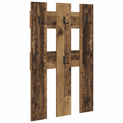 vidaXL Wall-Mounted Coat Rack Wall-Mounted Old Wood 65 x 3 x 100 cm 2