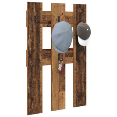 vidaXL Wall-Mounted Coat Rack Wall-Mounted Old Wood 65 x 3 x 100 cm 3
