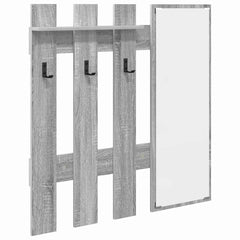 vidaXL Wall-Mounted Coat Rack Wall-Mounted Grey Sonoma Engineered wood 2