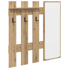 vidaXL Wall-Mounted Coat Rack Wall-Mounted Artisan Oak Engineered wood 2