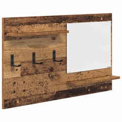 vidaXL Wall-Mounted Coat Rack Wall-Mounted Old Wood 90 x 10 x 50 cm 2