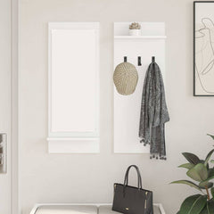 Wall-Mounted Coat Rack Wall-Mounted 70 x 10 x 90 cm White