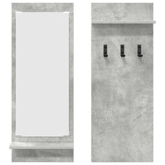 vidaXL Wall-Mounted Coat Rack Wall-Mounted Concrete Grey 5
