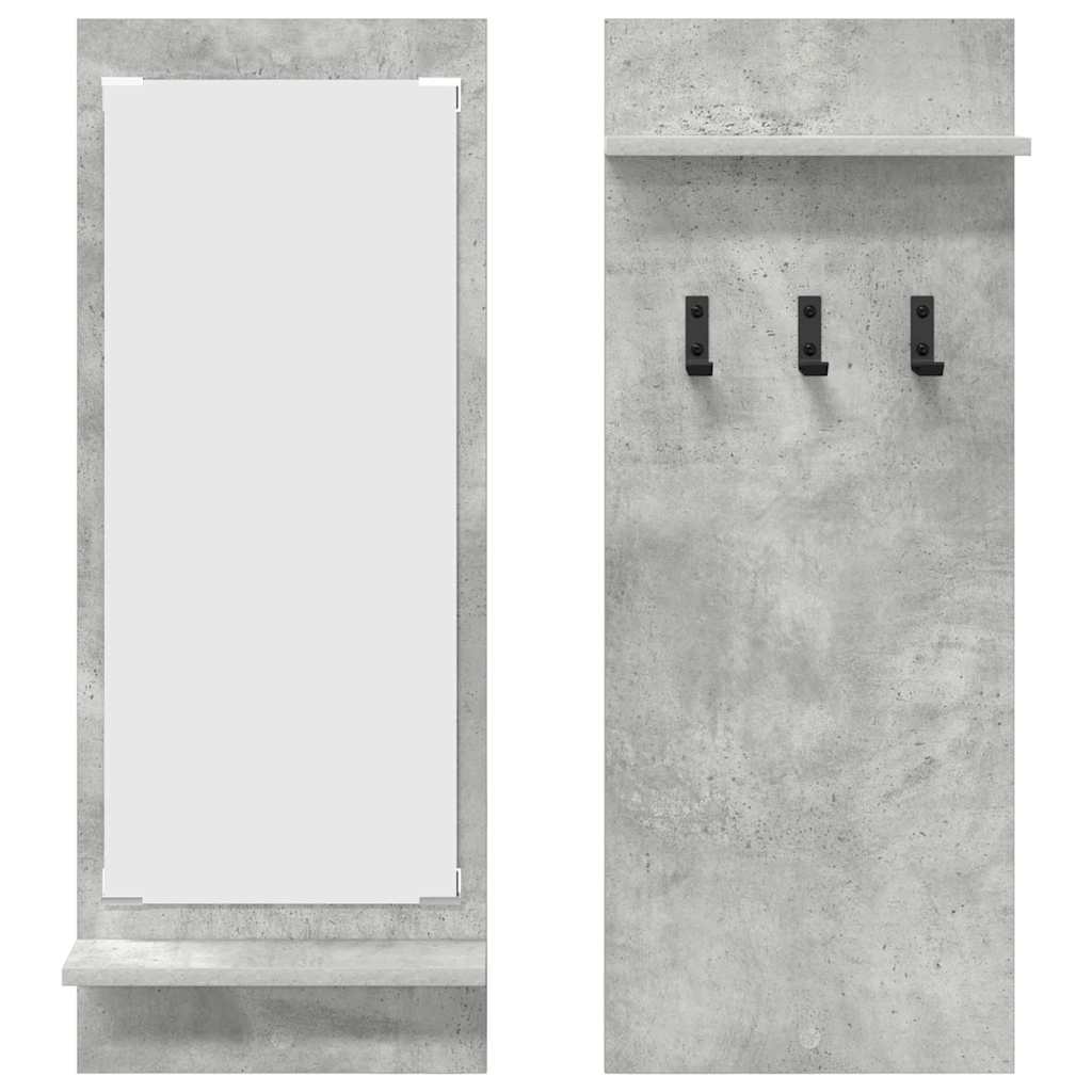 Wall-Mounted Coat Rack Wall-Mounted 70 x 10 x 90 cm Concrete grey