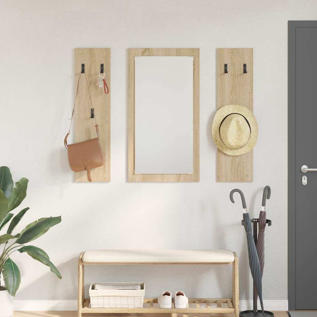 Wall-Mounted Coat Rack Wall-Mounted 96 x 1.5 x 90 cm Sonoma oak