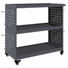 vidaXL Tool Trolley Anthracite 75 x 35 x 73 cm Cold-rolled Steel 2