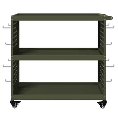 vidaXL Tool Trolley Olive Green 75 x 35 x 73 cm Cold-rolled Steel 5