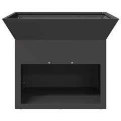 vidaXL Fire Pit Black 50 x 50 x 40 cm Steel 5